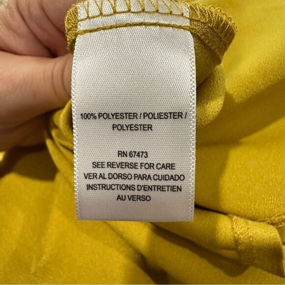 Taylor Golden Yellow A-Line Silky Midi Dress Size 10 NWT - Picture 12 of 13